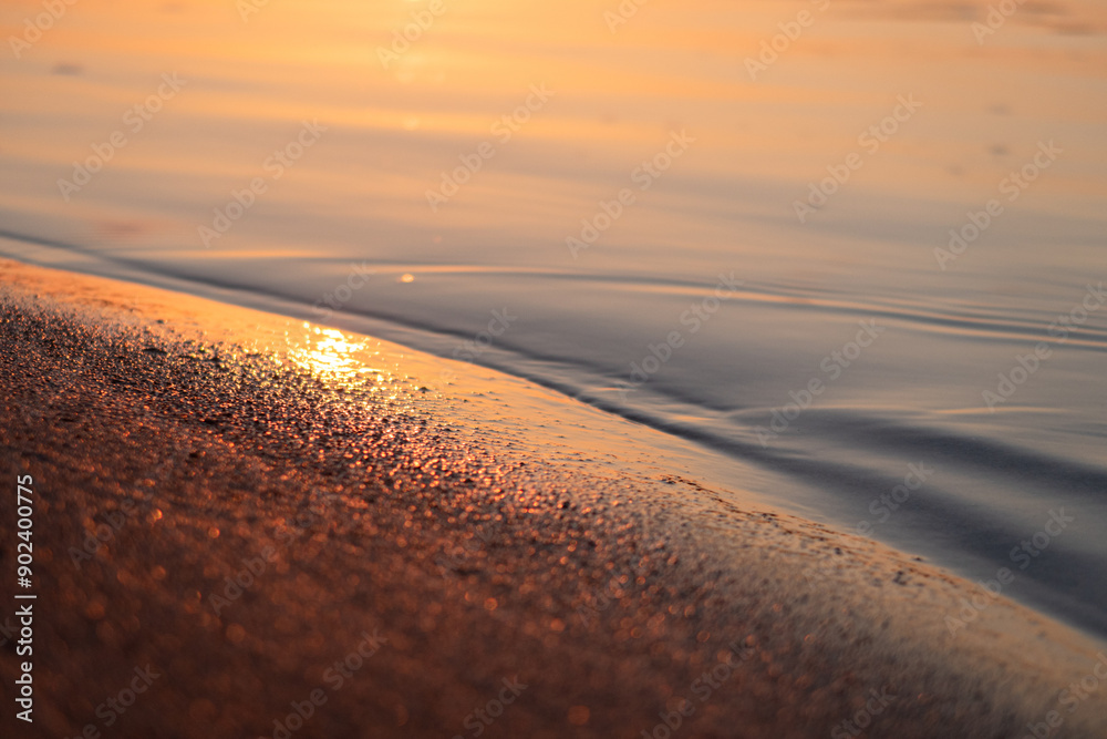 Po river sunset beach reflection water characteristic