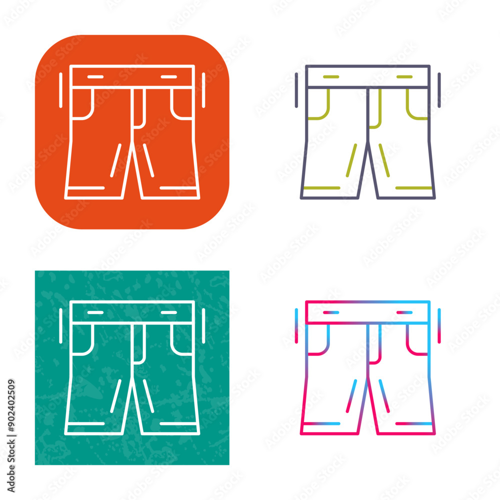 Shorts Icon Design Shorts Icon Design