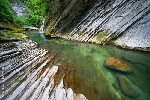 Les gorges du Chéran, Massif des Bauges, Haute-Savoie.