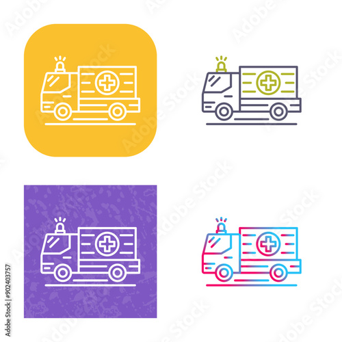 Ambulance Icon Design photo