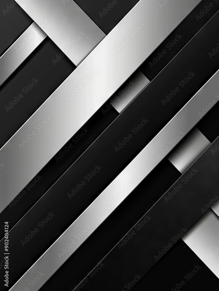 A black and silver abstract background with diagonal lines A black and silver abstract background with diagonal lines
