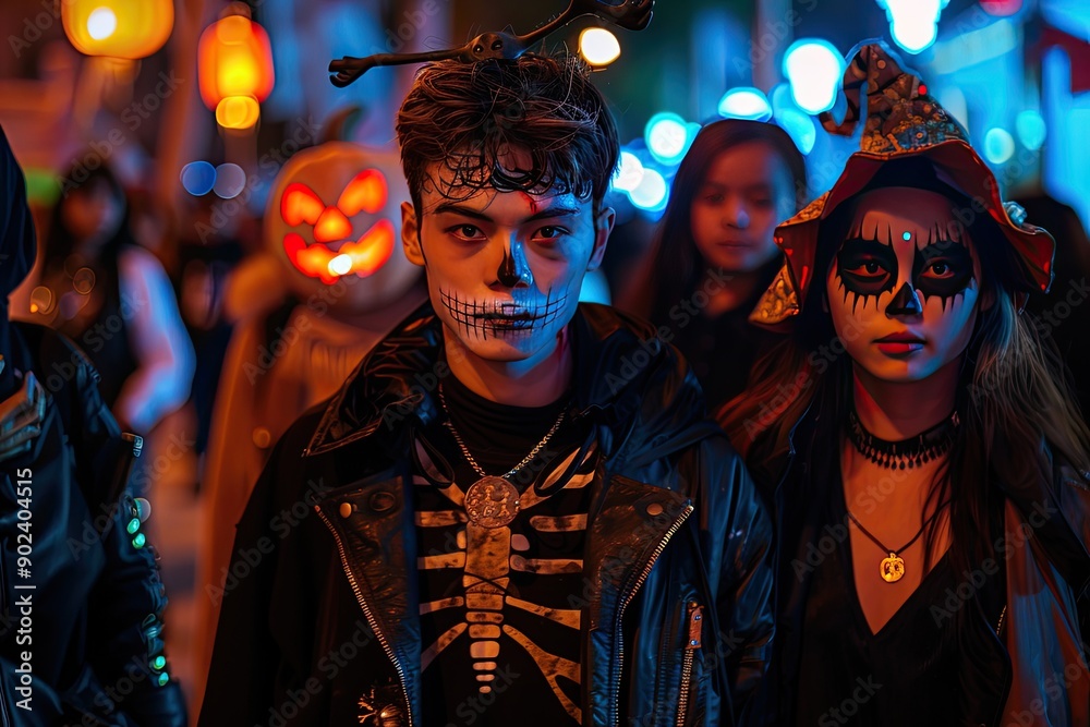 Halloween Night Portrait, halloween festival Halloween Night Portrait, halloween festival