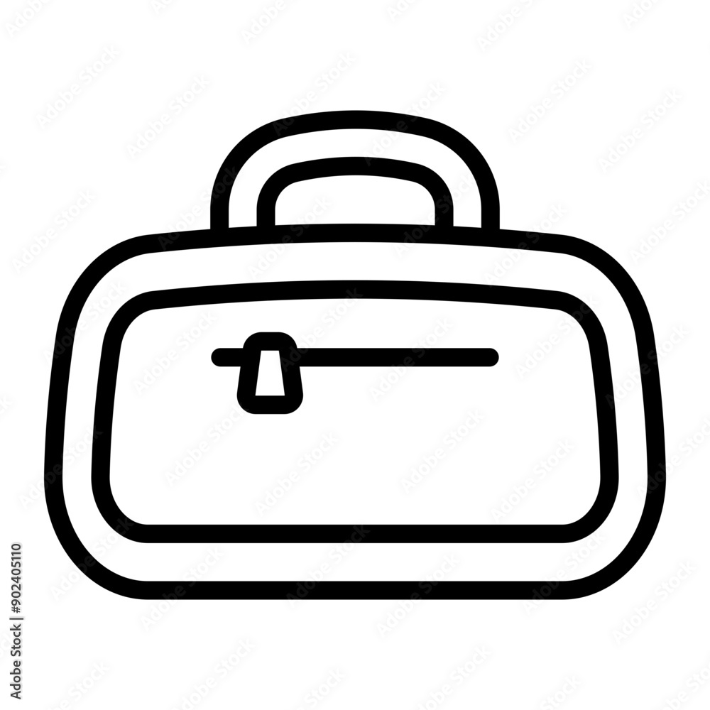 Gym Bag Vector Line Icon Design Gym Bag Vector Line Icon Design