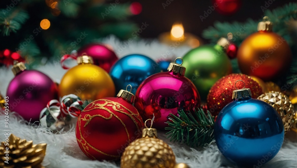 generative AI Decoration with a Christmas star on a bokeh background. Christmas background. Garland of Christmas glowing stars.
generative AI Decoration with a Christmas star on a bokeh background. Christmas background. Garland of Christmas glowing stars.