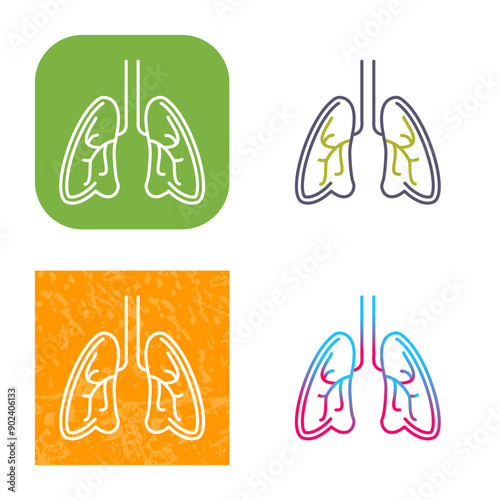 Lungs Icon Design