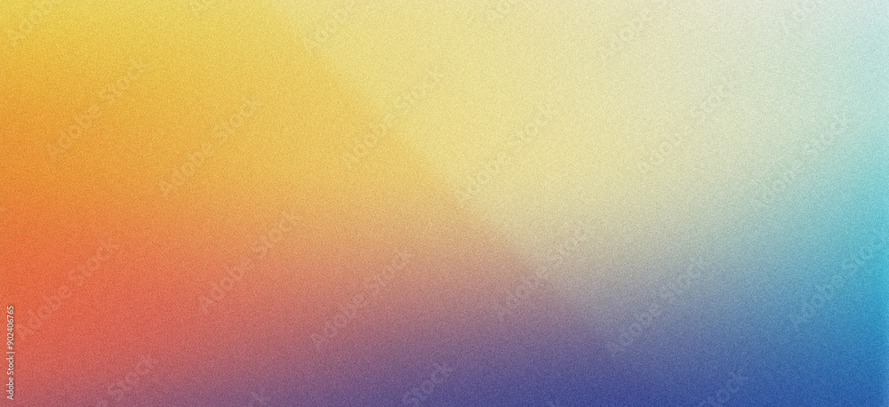 Abstract blurred gradient background with a grainy texture, combining yellow, orange, and blue tones Abstract blurred gradient background with a grainy texture, combining yellow, orange, and blue tones