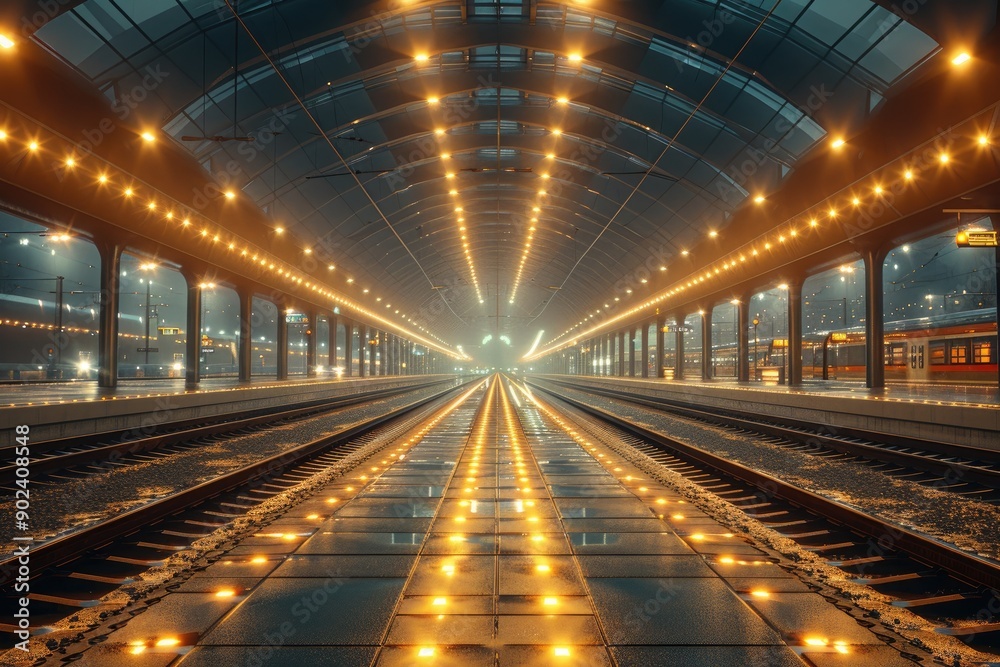 AI-enhanced railway station with smart ticketing and navigation systems AI-enhanced railway station with smart ticketing and navigation systems