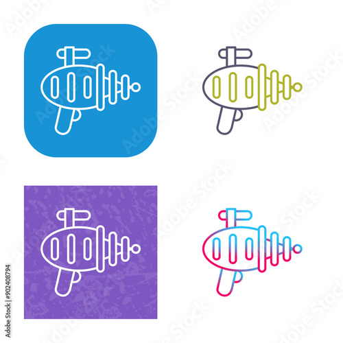 Laser Gun Icon Design