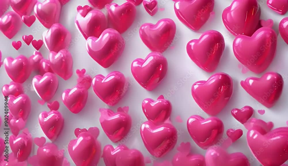pink rendered 3D bubbles Valentine Lovely heart pink rendered 3D bubbles Valentine Lovely heart