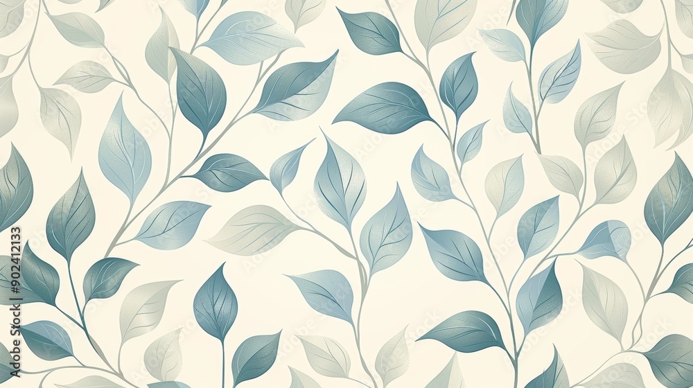 custom made wallpaper toronto digitalVintage floral vector seamless pattern with leaves for wallpaper, fabric, and decor