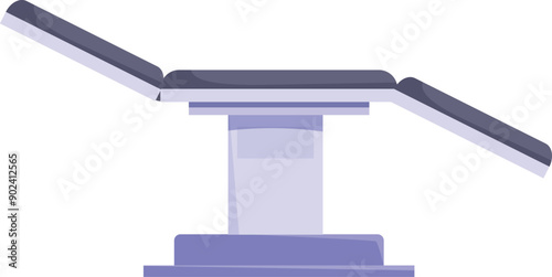 Adjustable medical table standing in an examination room