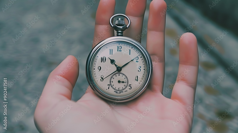 Hand Holding a Stopwatch: A hand holding a stopwatch, ready to start timing an event.
Hand Holding a Stopwatch: A hand holding a stopwatch, ready to start timing an event.
