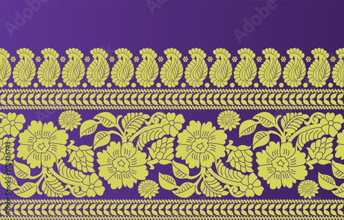 beautiful graphic saree design and this sari design is in Indian style which is for textile fashion industry and it can be used as wallpaper backdrop and website bg this style is originated in india