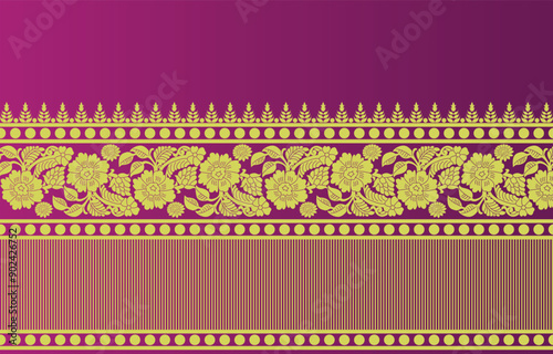 beautiful graphic saree design and this sari design is in Indian style which is for textile fashion industry and it can be used as wallpaper backdrop and website bg this style is originated in india