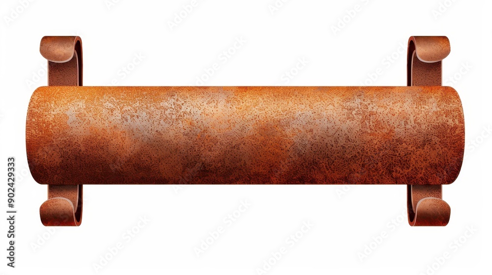 An isolated illustration of a rusty metal banner, featuring texture and aged detail, perfect for design projects. An isolated illustration of a rusty metal banner, featuring texture and aged detail, perfect for design projects.