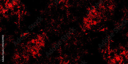 Abstract red marble on black background. Dark grunge textured red concrete wall background. gray and red granite tiles floor on red background. gloomy black and red colors background for design.