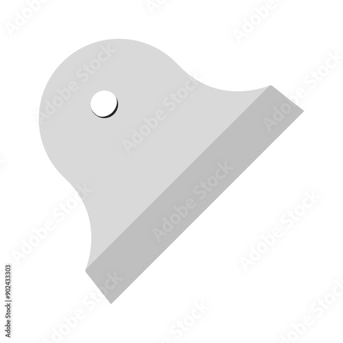 Set of spatula, isolated on a white background. Plaster spatula. Putty Knife. Construction tool. Spackling instrument. Spatula for finishing work. Silhouette black icons, vector illustration.