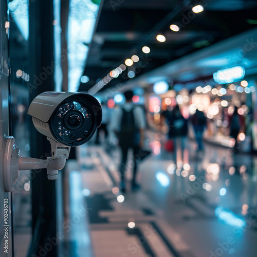 Wallpaper Mural security camera in street, city control, observation Torontodigital.ca