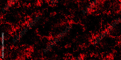 Abstract red marble on black background. Dark grunge textured red concrete wall background. gray and red granite tiles floor on red background. gloomy black and red colors background for design.