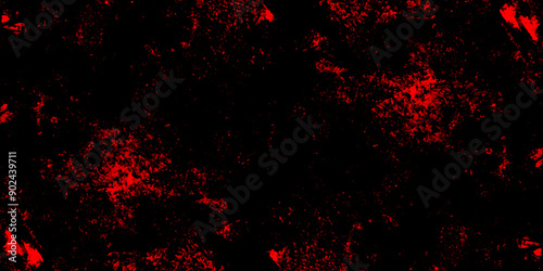 Abstract red marble on black background. Dark grunge textured red concrete wall background. gray and red granite tiles floor on red background. gloomy black and red colors background for design.