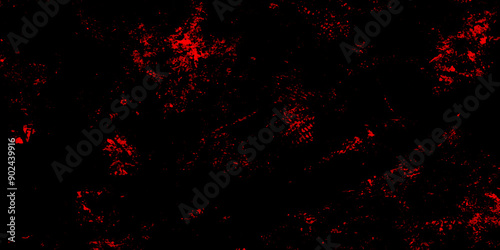Abstract red marble on black background. Dark grunge textured red concrete wall background. gray and red granite tiles floor on red background. gloomy black and red colors background for design.