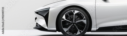 Close-up of a Modern Car Wheel