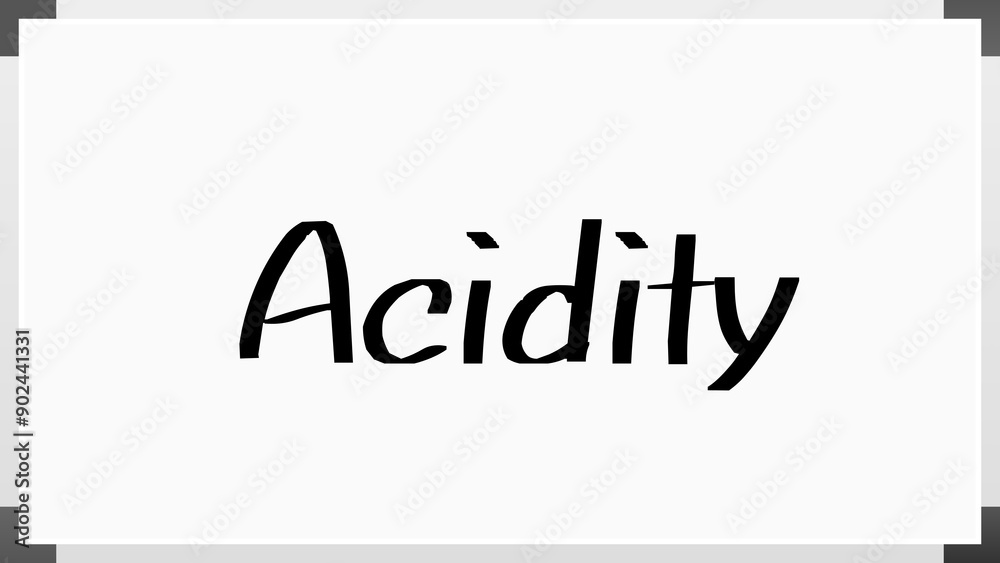 Acidity のホワイトボード風イラスト Acidity のホワイトボード風イラスト