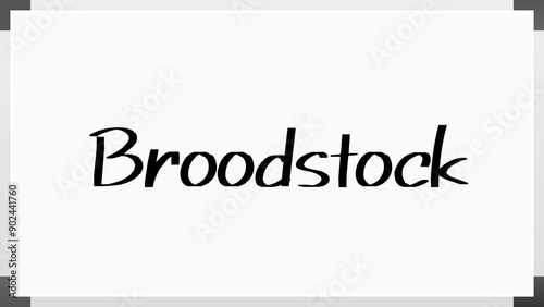 Broodstock のホワイトボード風イラスト photo