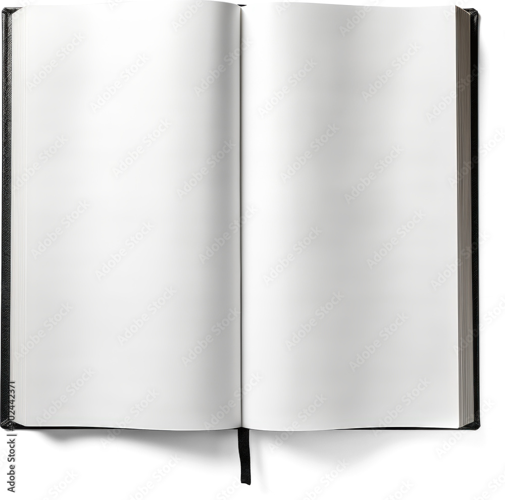 Blank open book Blank open book