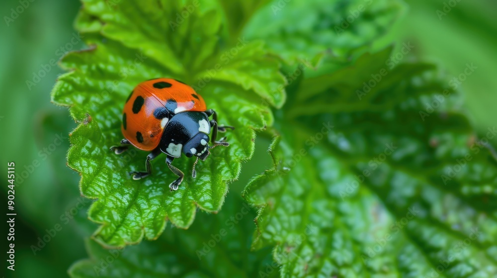 ladybug on leaf ladybug on leaf