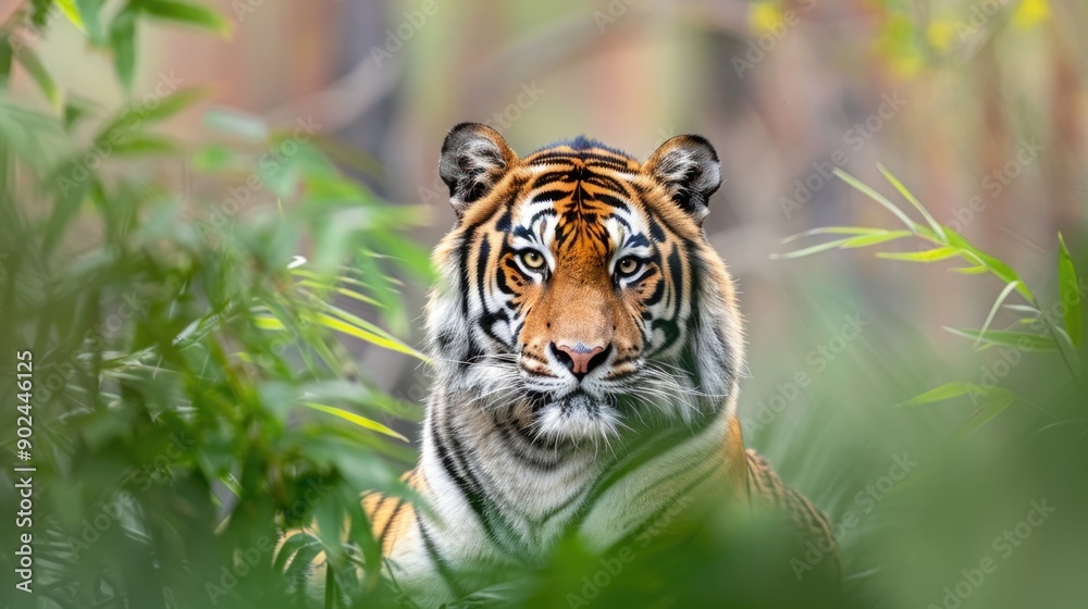 Fototapeta premium Tiger, wild animal in the natural habitat