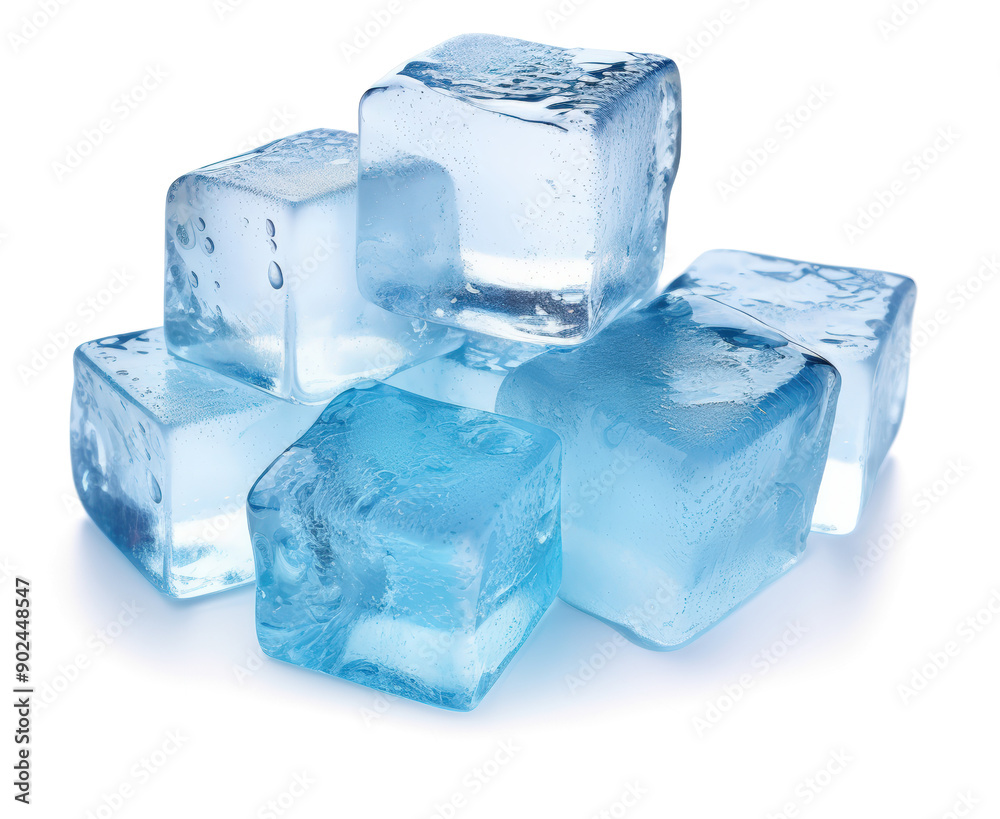 Obraz premium Ice cubes melting