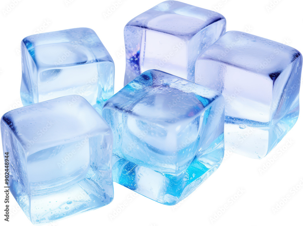 Ice Cubes Close Up Ice Cubes Close Up