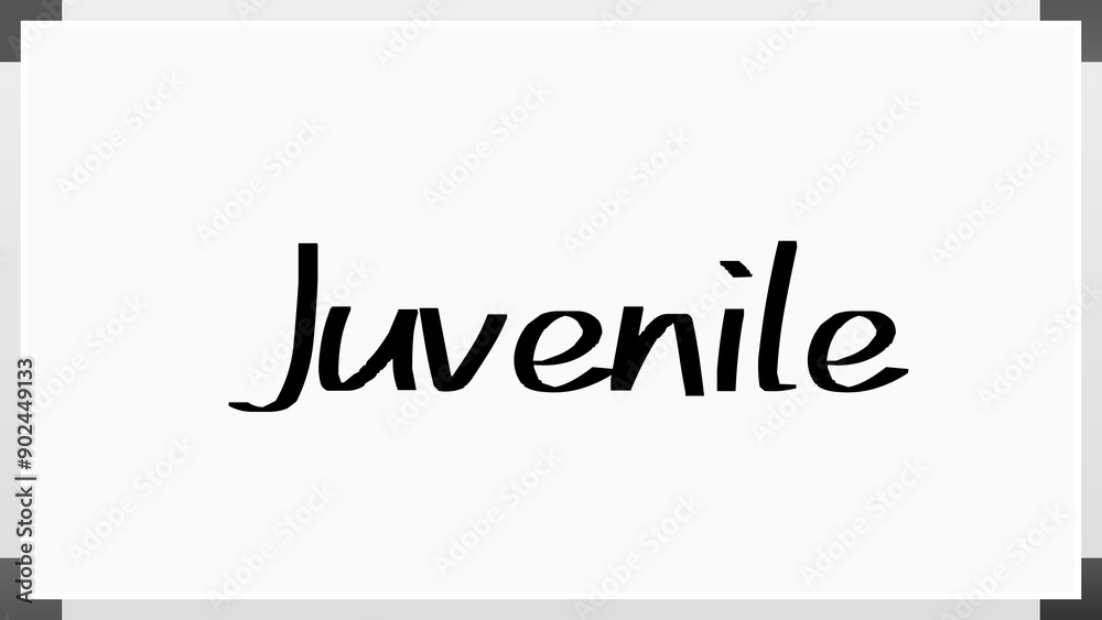 Juvenile のホワイトボード風イラスト