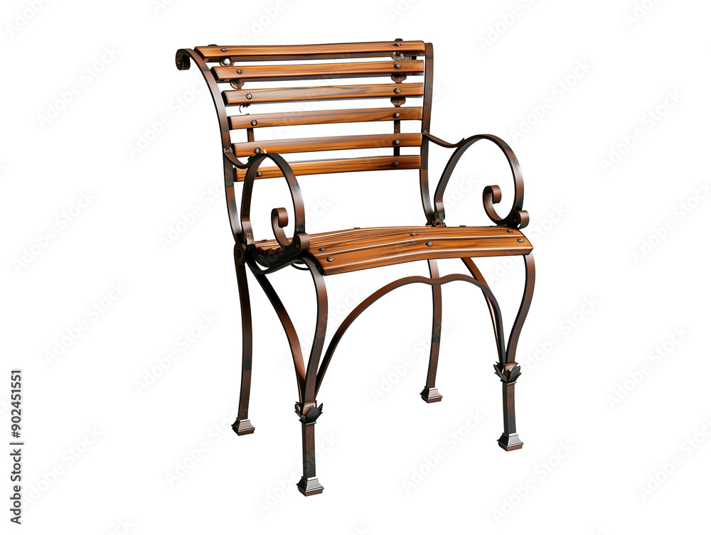 Garden chair isolated on transparent or white background Garden chair isolated on transparent or white background
