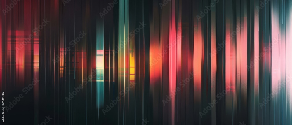 Overlay of vertical light leaks texture, on black background, Generative AI Overlay of vertical light leaks texture, on black background, Generative AI