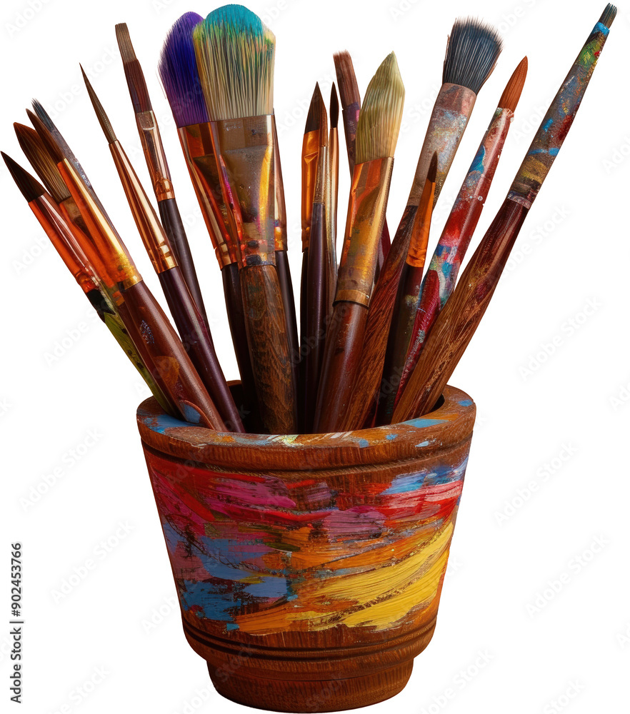 Paintbrushes in a jar Paintbrushes in a jar