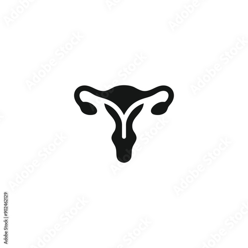 Uterus icon vector. EPS 10 editable vector
