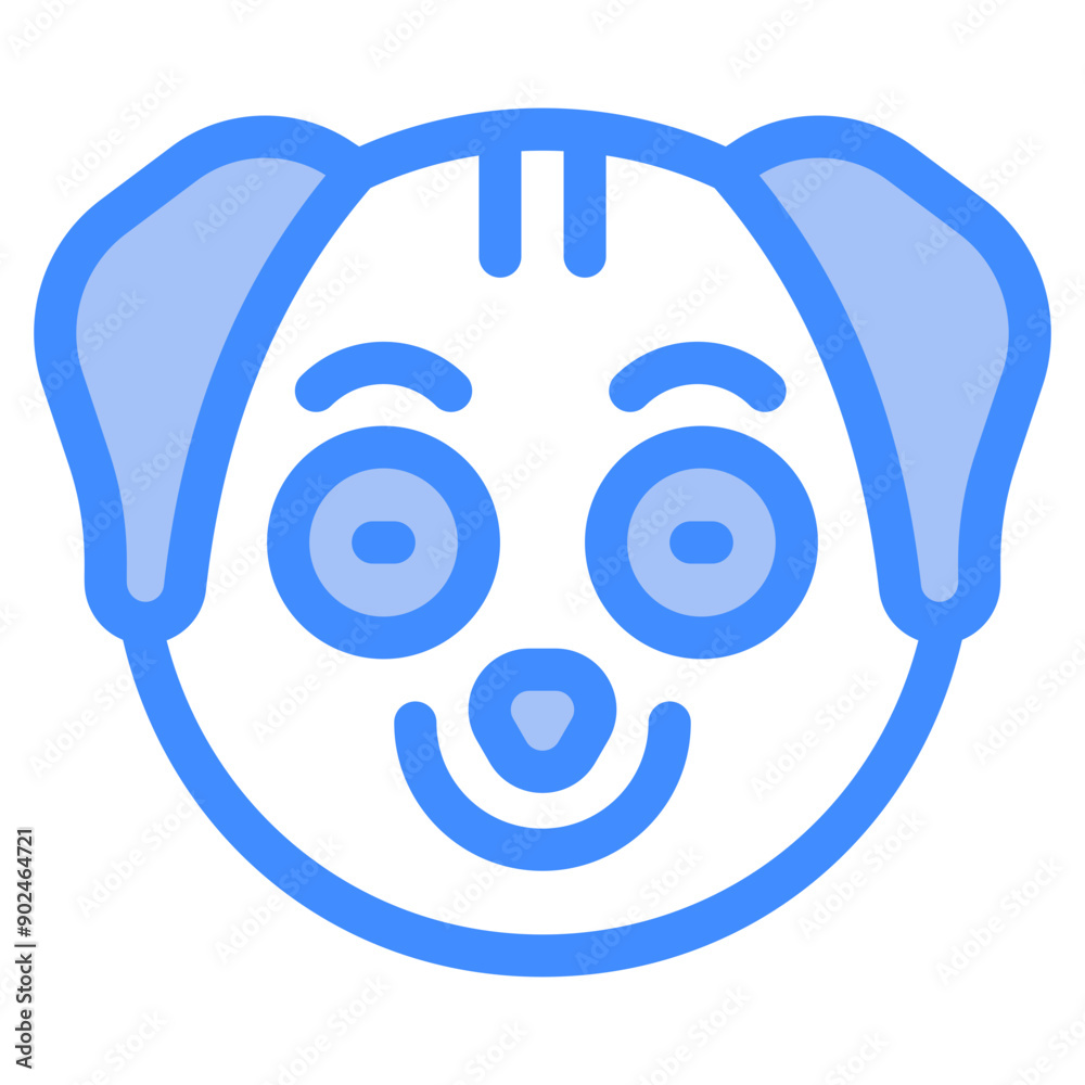 Vector Icon Smile, Dog, Animal, Wildlife, Dog Emoji Vector Icon Smile, Dog, Animal, Wildlife, Dog Emoji