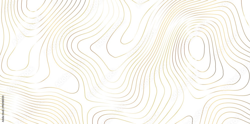 Topography golden wave line contour map background design. white background and golden line background. modern design Imitation geographical map vector illustration. Topography golden wave line contour map background design. white background and golden line background. modern design Imitation geographical map vector illustration.