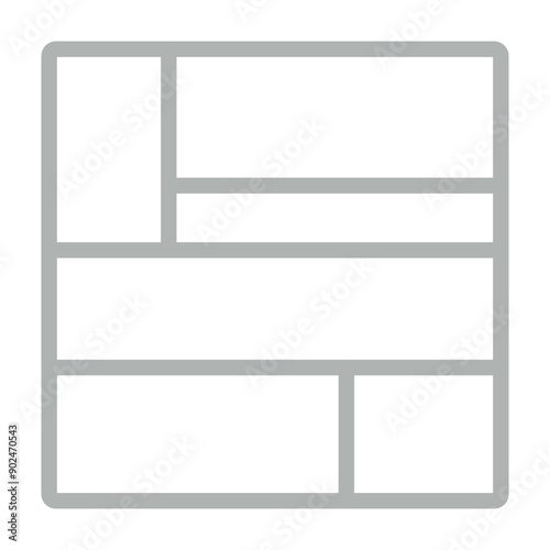 layout Vector Line Grey Icon Design