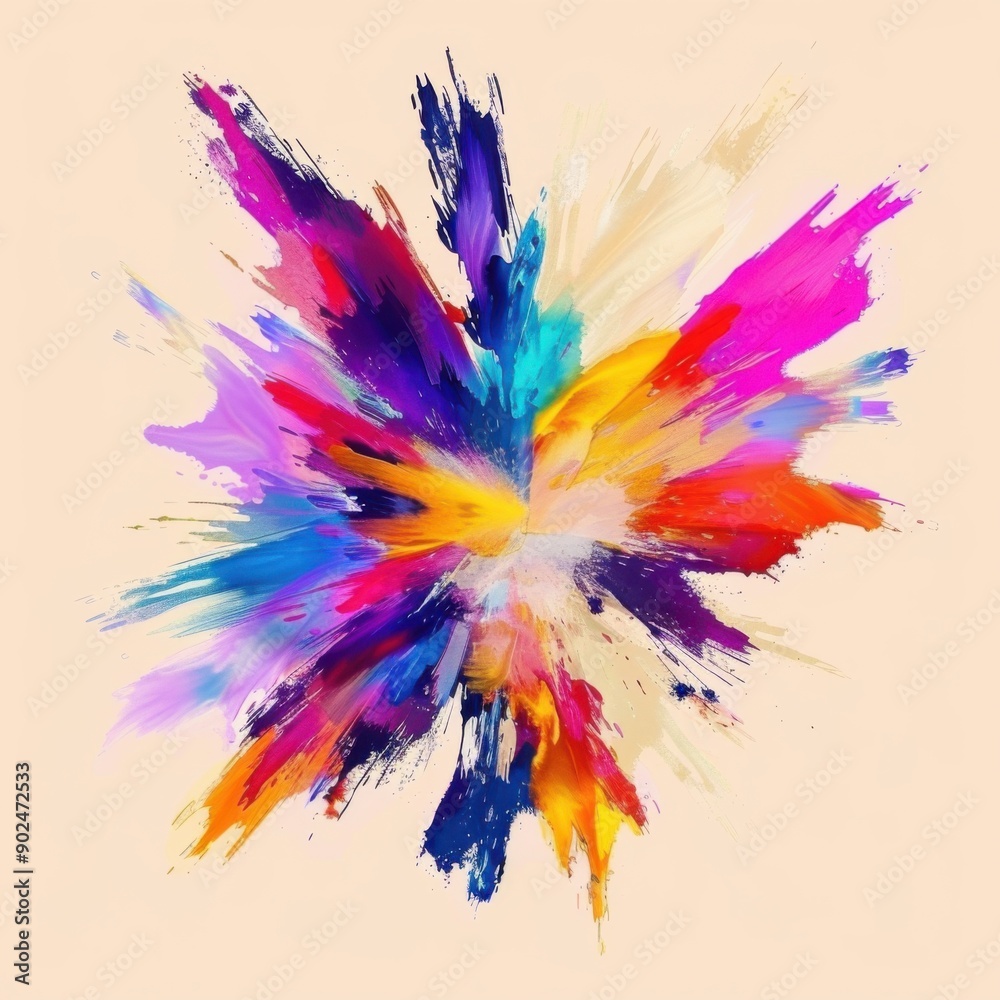 Pastel Paint Explosion. Abstract Background with Colorful Burst and Texture Pastel Paint Explosion. Abstract Background with Colorful Burst and Texture
