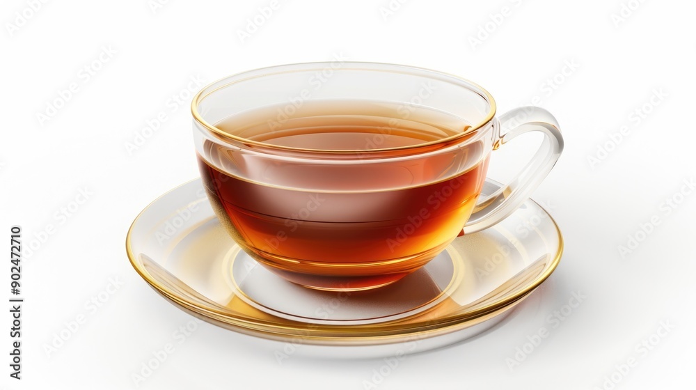 Cup of tea isolated on white background Cup of tea isolated on white background