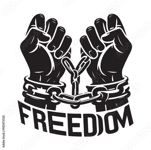 a-pair-of-hands-chained-to-a-chain-freedom-seeking-black-color-silhouette