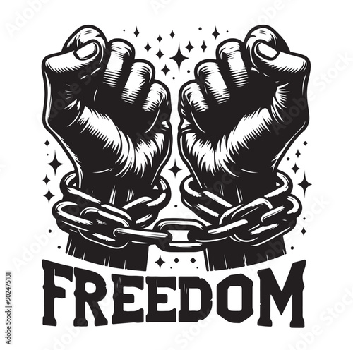 a-pair-of-hands-chained-to-a-chain-freedom-seeking-black-color-silhouette