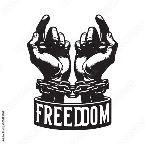 a-pair-of-hands-chained-to-a-chain-freedom-seeking-black-color-silhouette