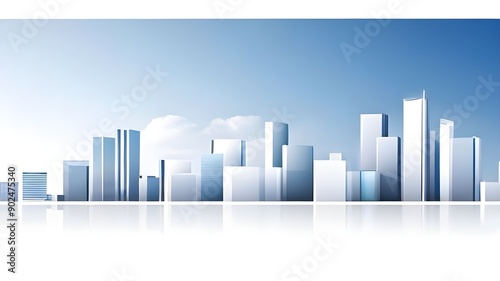 Professional Business Presentation Background with Geometric Shapes
