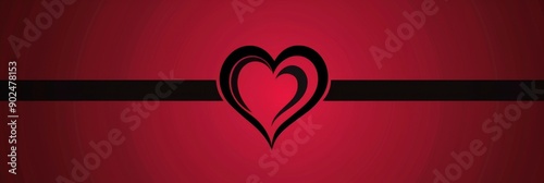 Heart Icon, Love Symbol Valentine Silhouette Wedding Pictogram Simple Heart