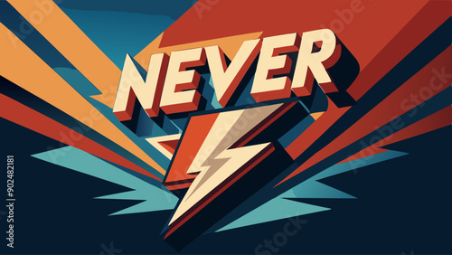 Motivational Energy Comic Pop Text Illustration