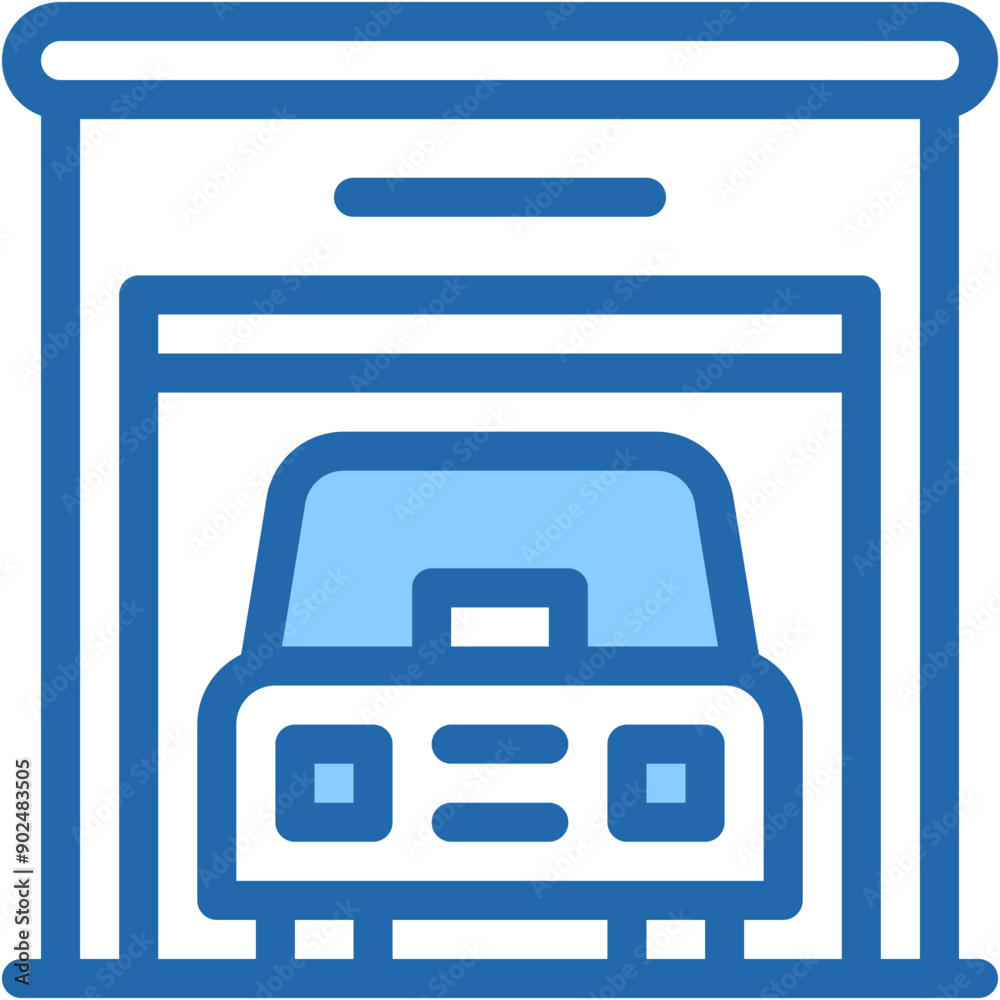 Vector Icon Garage, Garage Hand, Car, Parking, Real Estate Vector Icon Garage, Garage Hand, Car, Parking, Real Estate